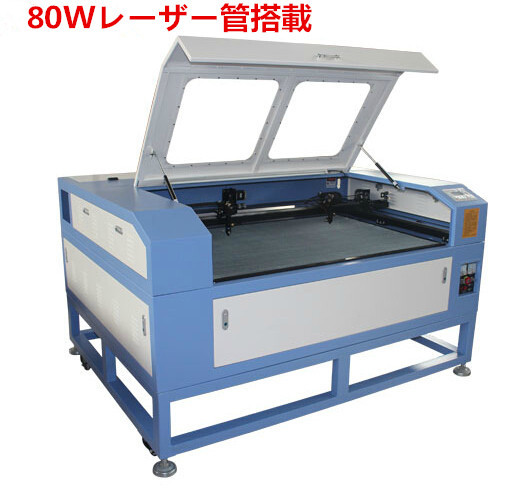 【130×90】大面積80Wレーザー管搭載彫刻切断加工機ハニカムテーブル付