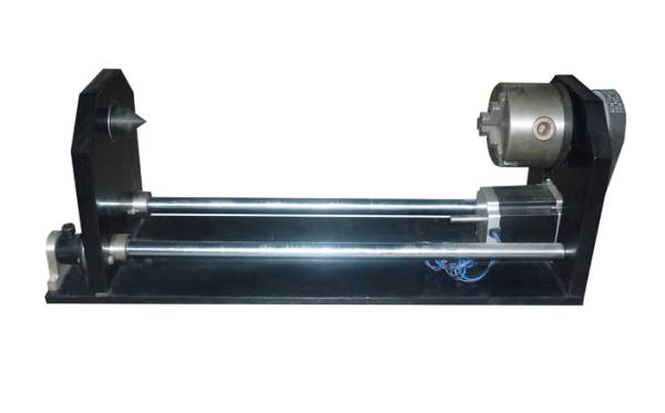 レーザー加工機用爪式回転軸