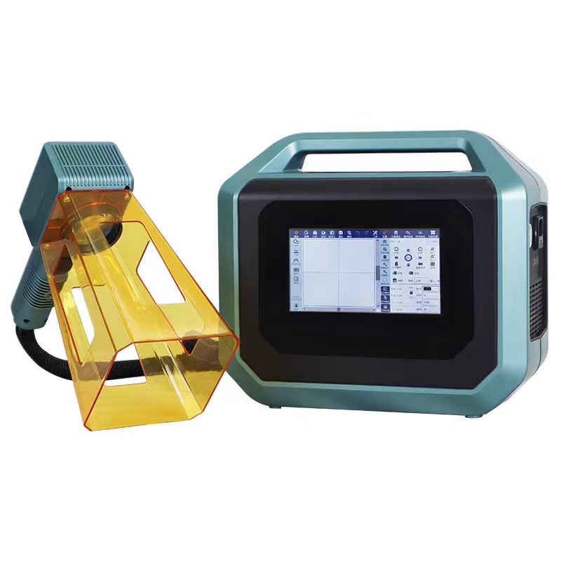 携帯ファイバーマーキング ファイバーマーカーキットフルセット日本語EzCAD2 付ファイバーレーザー20W 金属にマーキング刻印